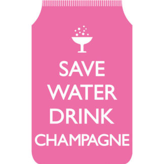 Save Water Drink Champagne Travel Wallet