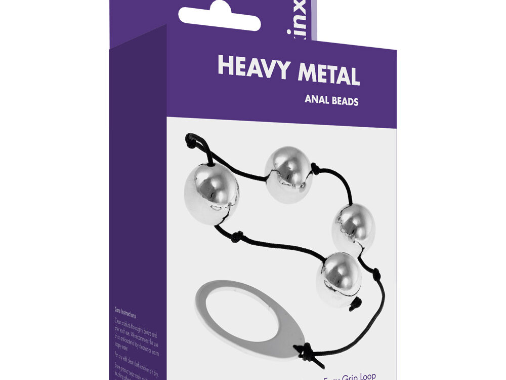 Kinx Heavy Metal Anal Beads Silver OS
