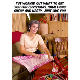 I Worked Out What To Get You Card