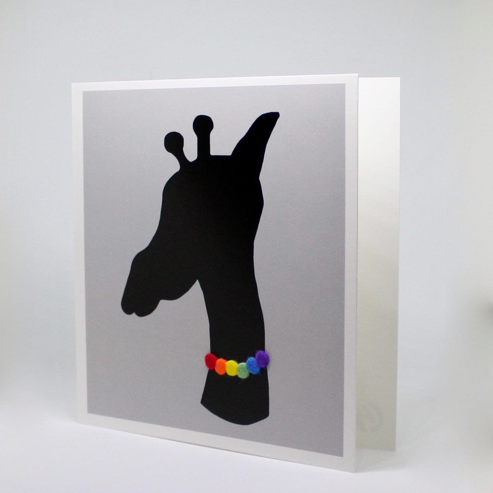 Gay Giraffe Card