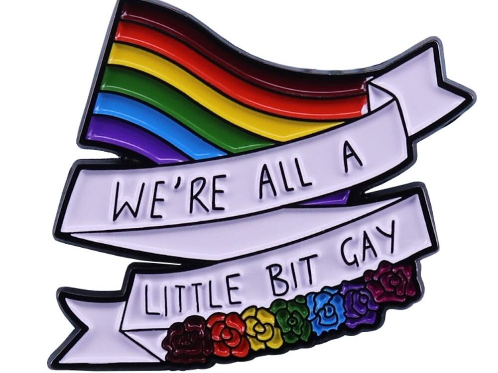 Harry Styles We're All A Little Bit Gay Pin Badge