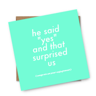 He Said Yes Gay Engagement Card