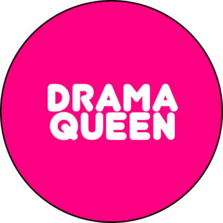 Vintage Style Button Badge - Drama Queen