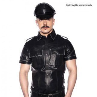 Prowler RED Police Shirt Piped Black