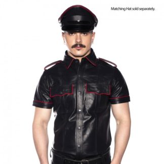 Prowler RED Police Shirt Piped Black/Red