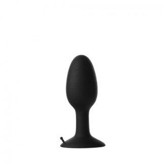 Prowler Medium Weighted Butt Plug 100mm Tall Roll Play Black