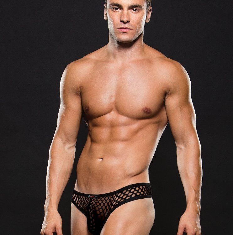 Envy MODERN FISHNET THONG Black M/L