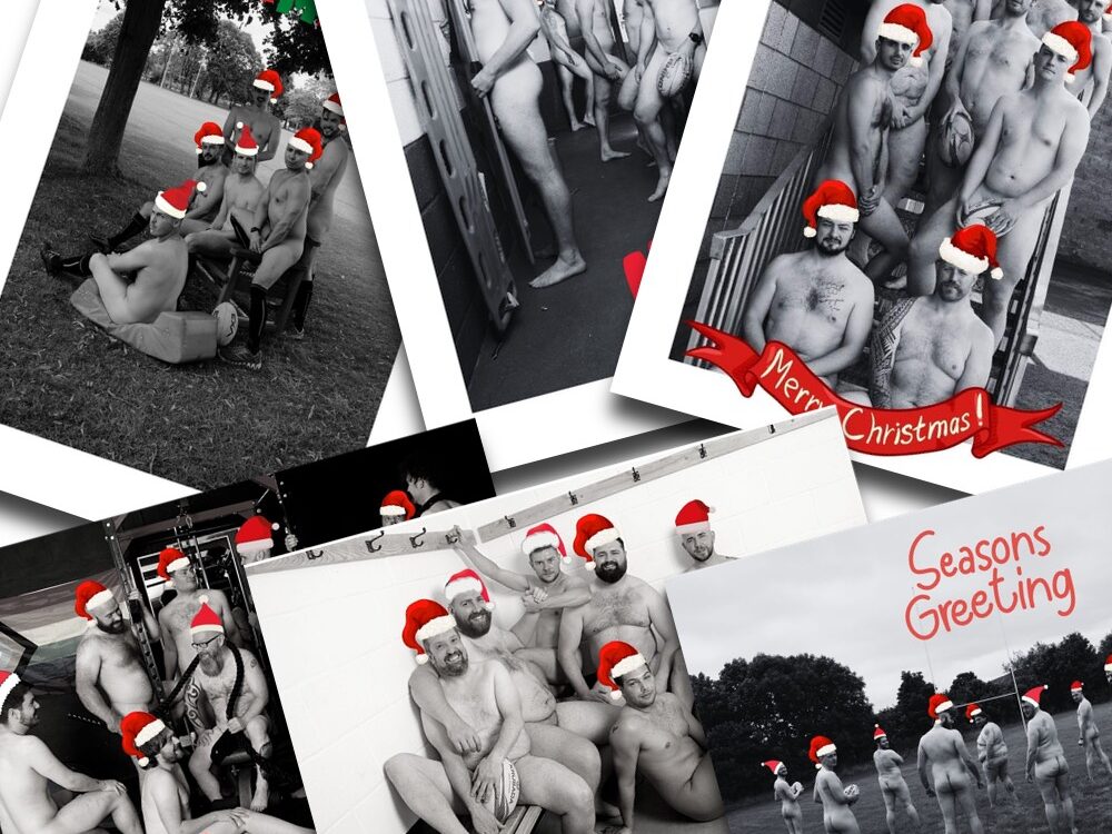 The Naked Rugby Players Christmas Cards 2022