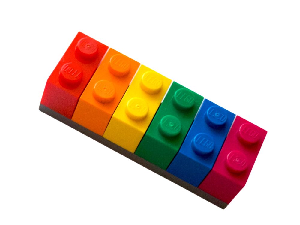 Rainbow Brick Fridge Magnet