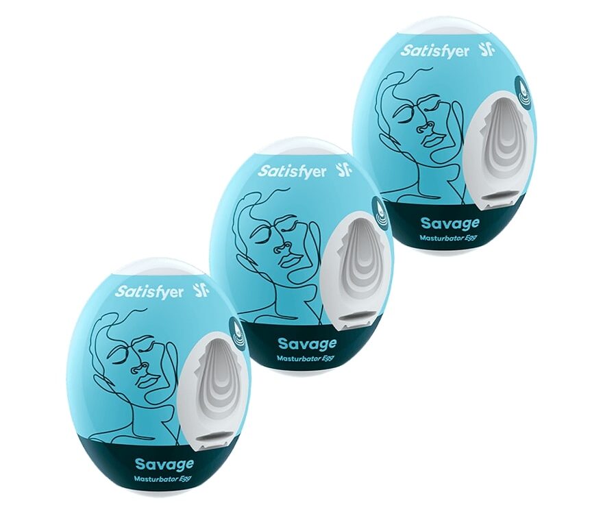 Satisfyer Masturbator Egg 3er Set Savage