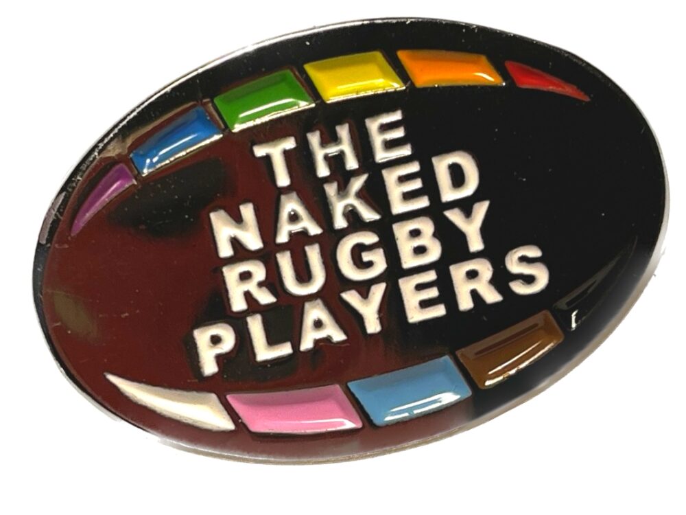 Official Naked Rugby Players' Logo Pin Badge