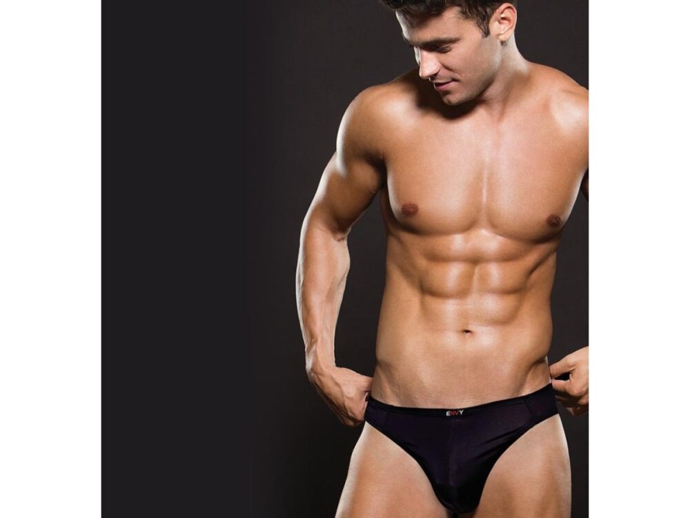 MICROFIBER THONG BLACK-XXL