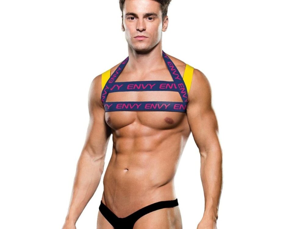 ENVY LOGO HARNESS - BLUE/YELLOW - M/L