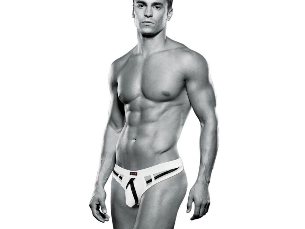 ENVY BULGE THONG - WHITE - L/XL
