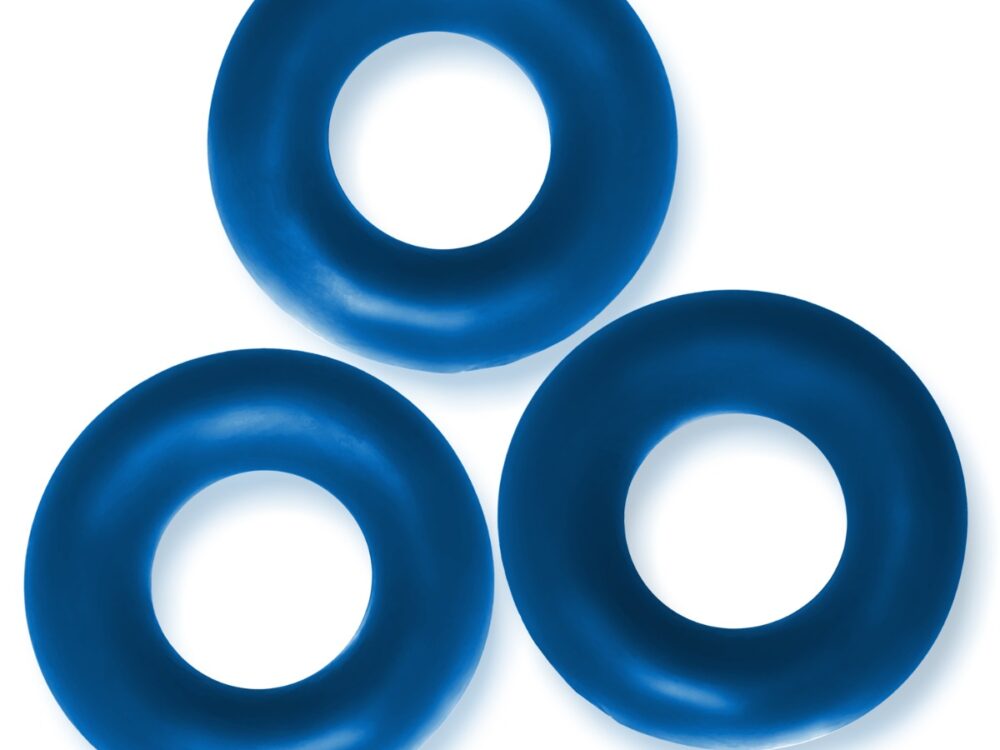 Oxballs Fat Willy 3-Pack Jumbo Cockrings Space Blue