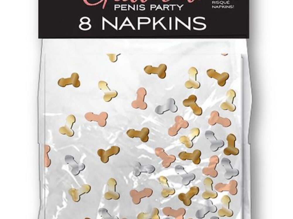 Little Genie Glitterati Penis Party Napkins