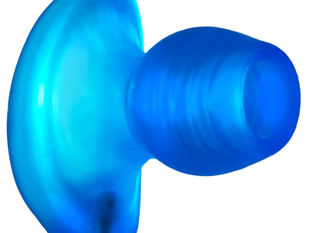 Oxballs Glowhole 2 Hollow Buttplug With LED Insert Blue Morph Large