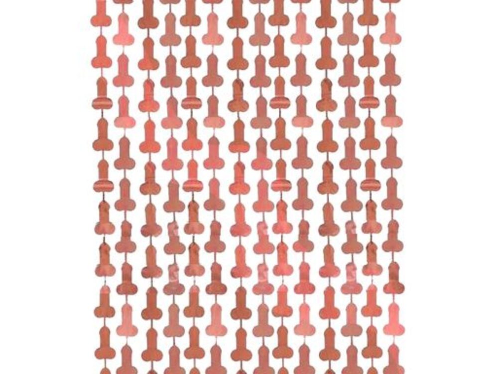 Little Genie Glitterati Penis Foil Curtain Set Of 2
