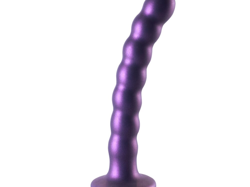 Beaded Silicone G-Spot Dildo - 6 5'' / 16 5 cm 3""