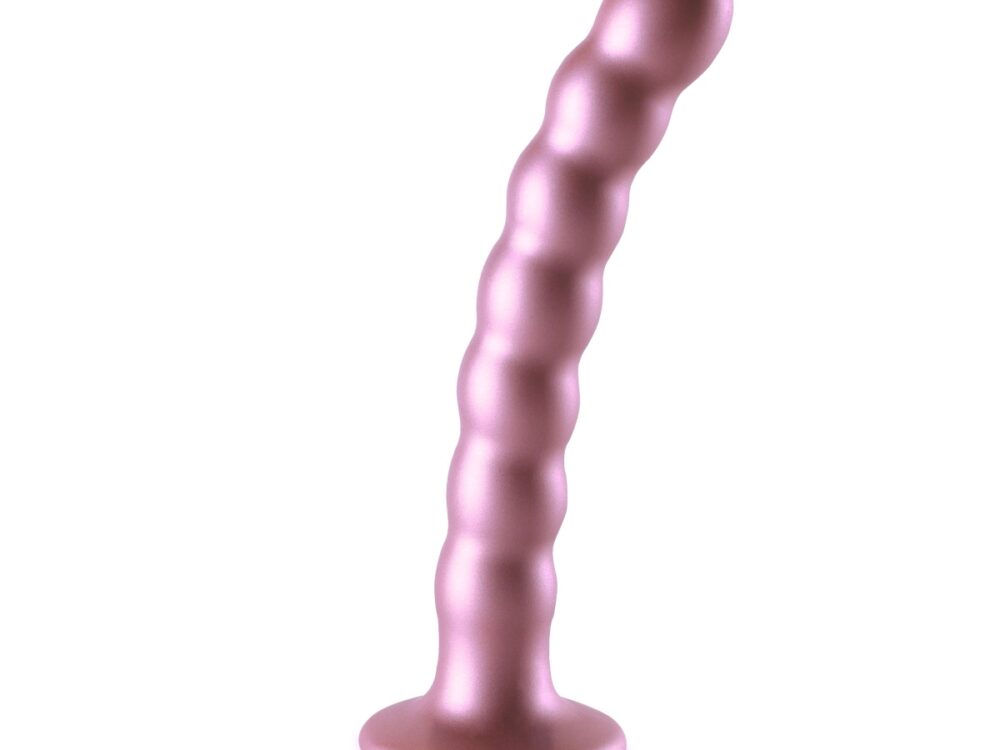 Beaded Silicone G-Spot Dildo - 6 5'' / 16 5 cm 4""