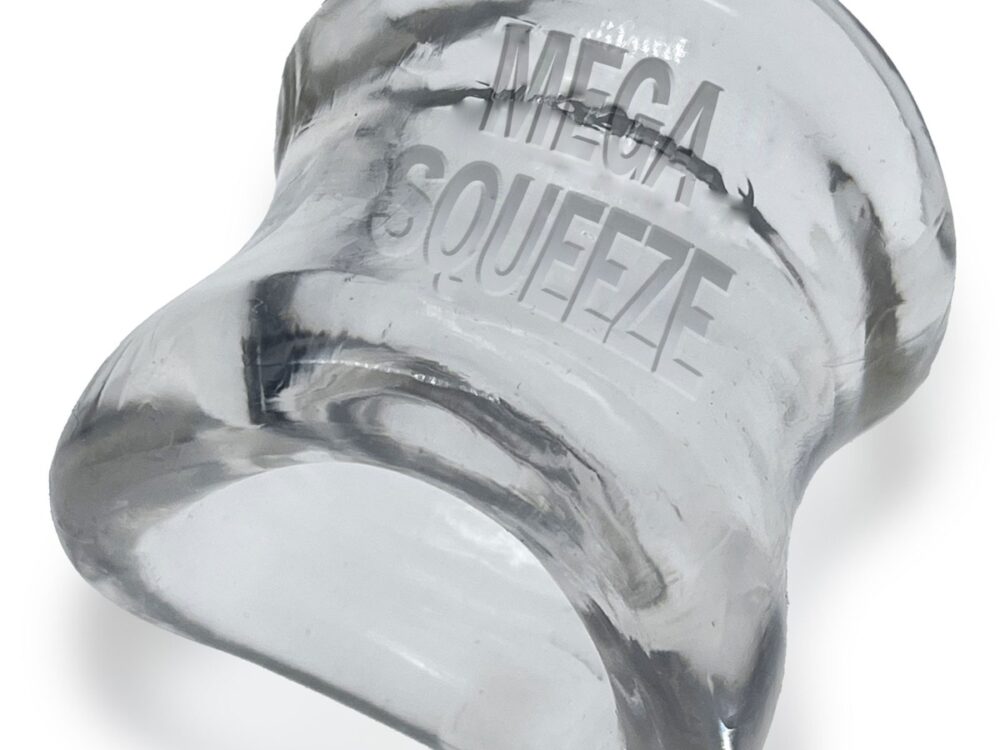 Oxballs Mega Squeeze Ergofit Ballstretcher Clear