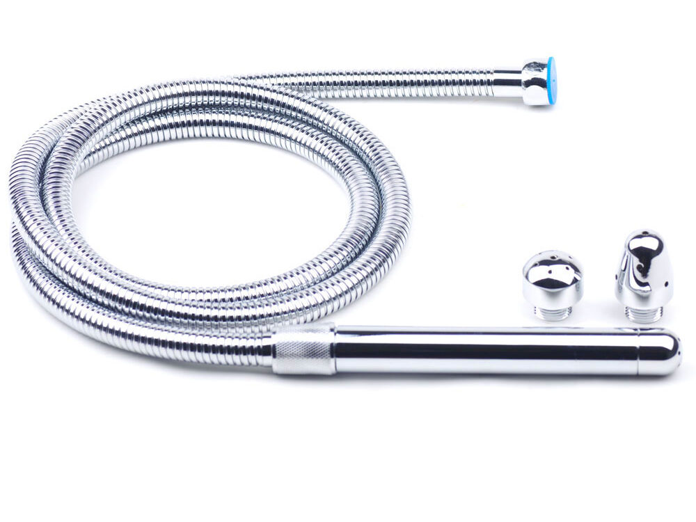 Metal Shower Cleaning System With 3 Heads