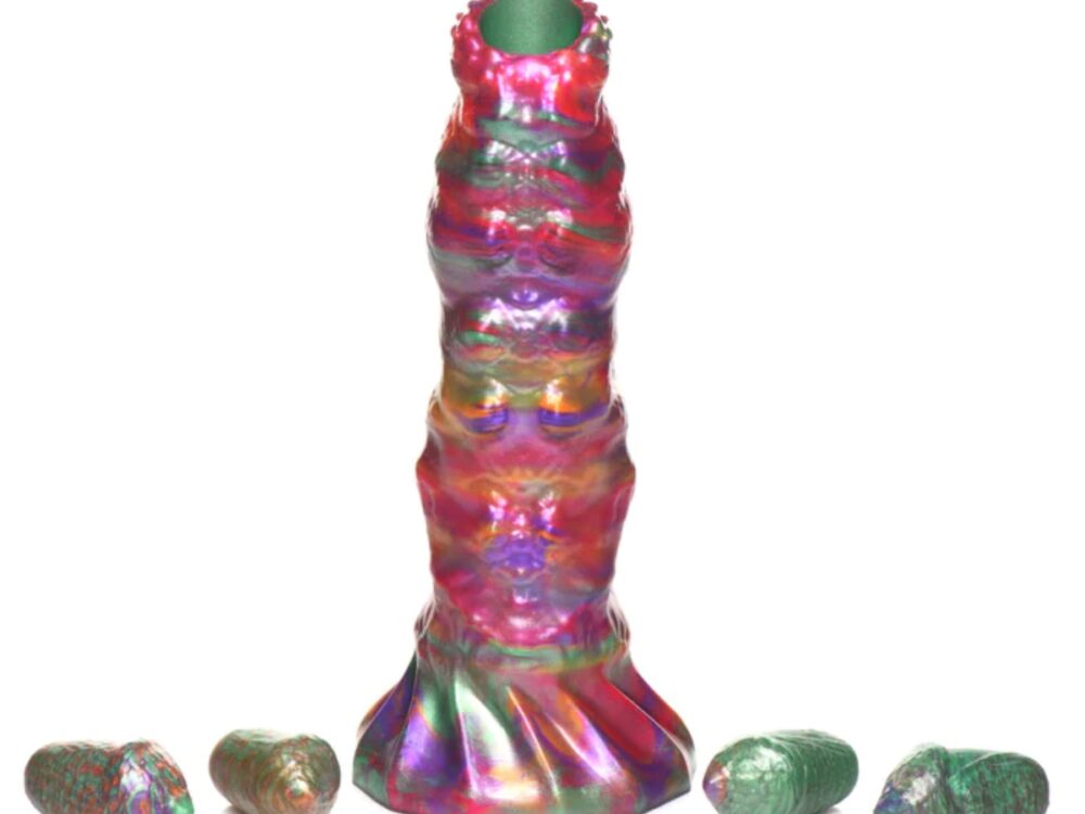 Creature Cocks Larva Silicone Ovipositor Dildo w/ Eggs